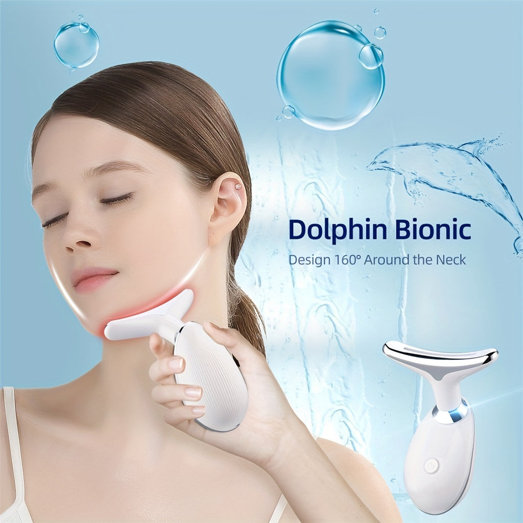 Rechargeable LED Facial And Neck Massager