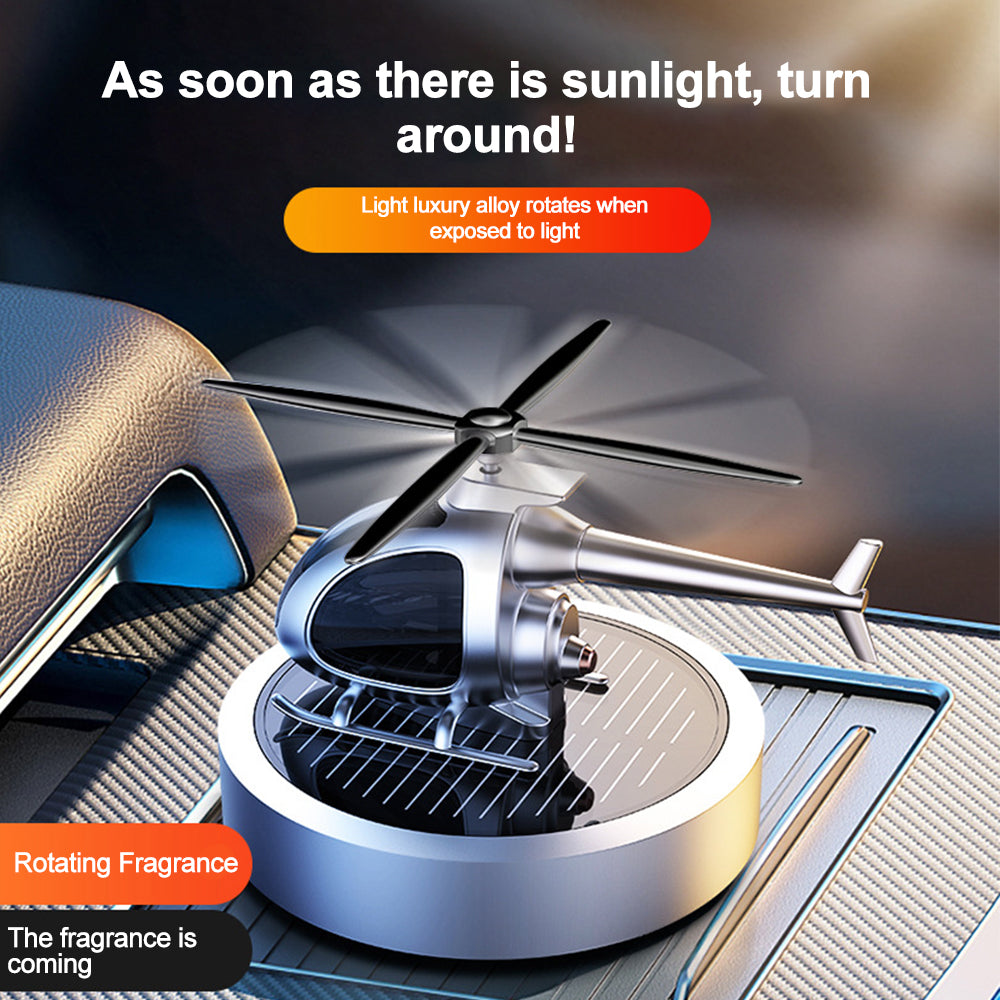 Perfume Solar Power Helicopter Air Freshener