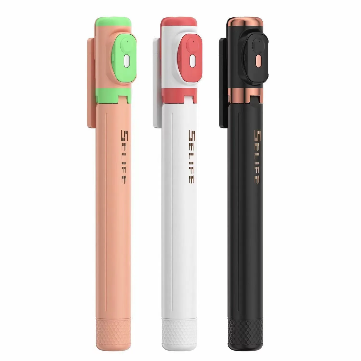 Monopod JC-18H Live Stream Phone Stand with Mirror LED Selfie Stick Phone Holder Bluetooth Remote Control 1.7m JC18H