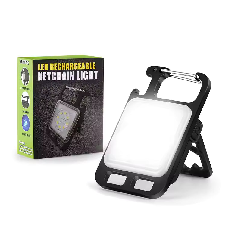 Rechargeable 4 Light Modes Portable Pocket Light Keychain