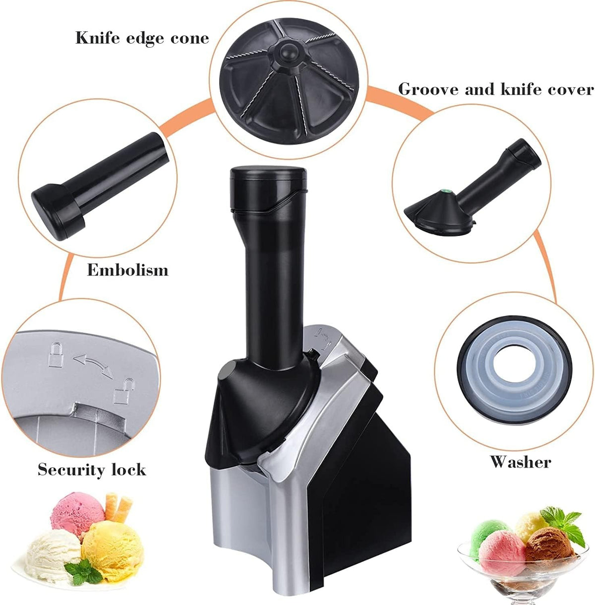 Frozen Fruit Ice Cream Maker