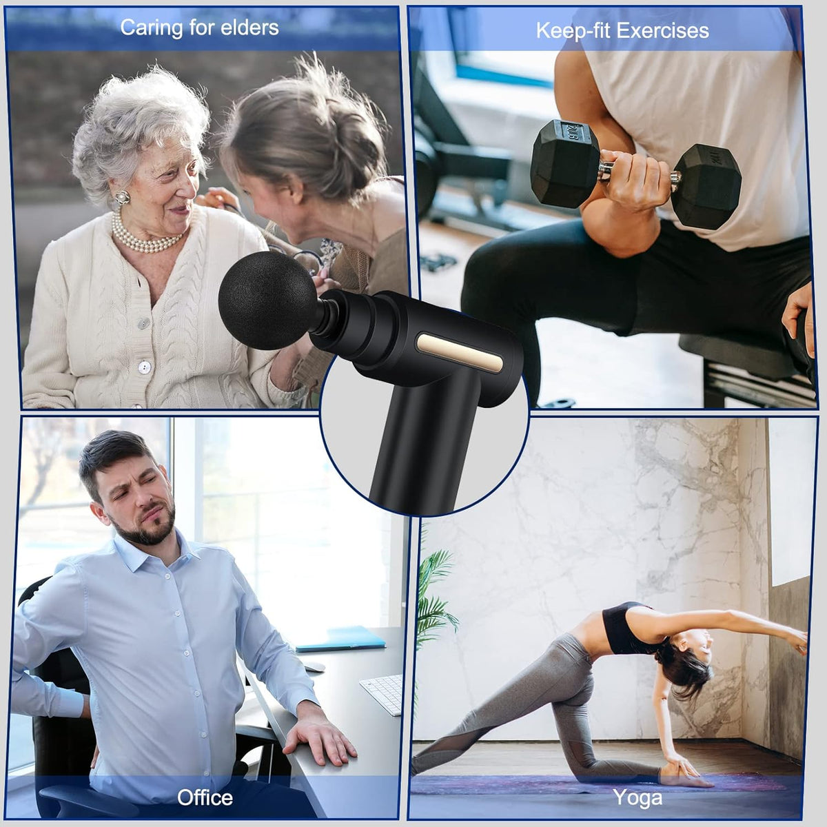 Uplayteck Mini Massage Gun – Deep Tissue Handheld Massager