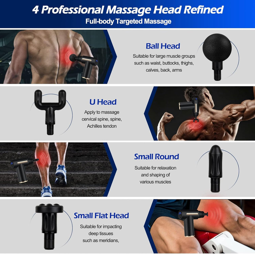 Uplayteck Mini Massage Gun – Deep Tissue Handheld Massager