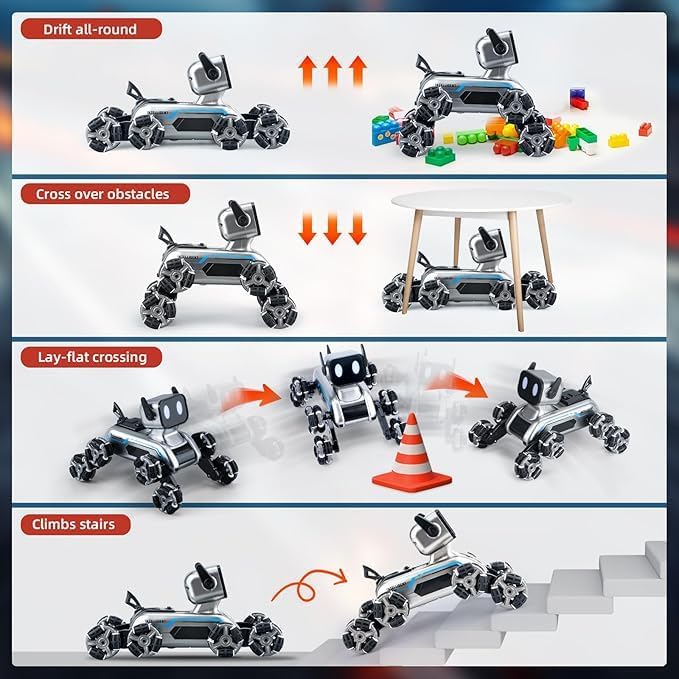 Dog Robot RC Car with Gesture Sensor & Lights