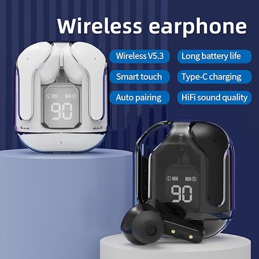 Wireless Earbuds with LED Display Case