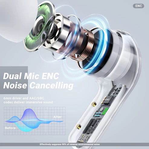 Wireless Earbuds with LED Display Case
