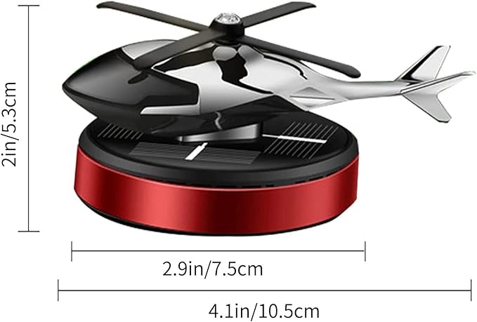 Rotating Helicopter Solar Car Air Freshener (Osmanthus & Vanilla)