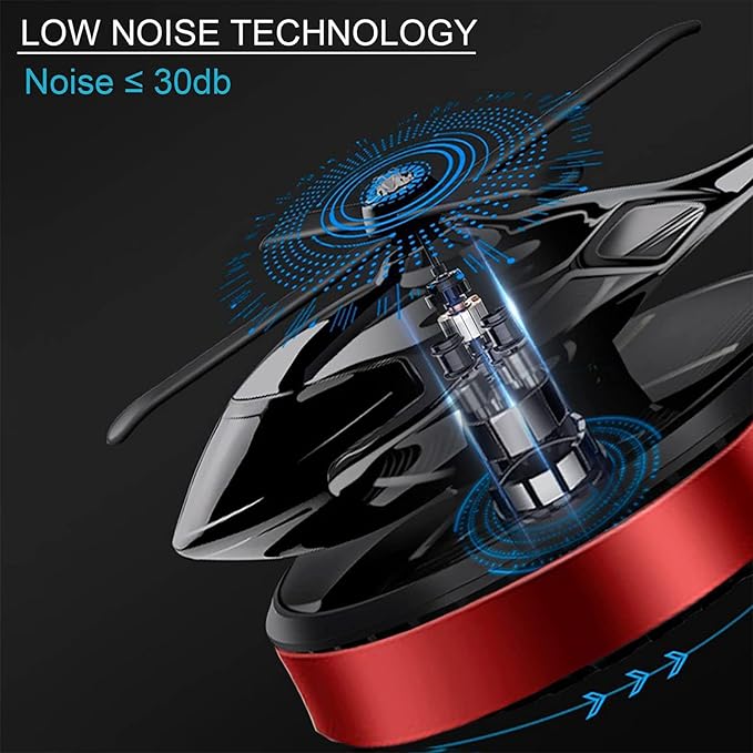Rotating Helicopter Solar Car Air Freshener (Osmanthus & Vanilla)
