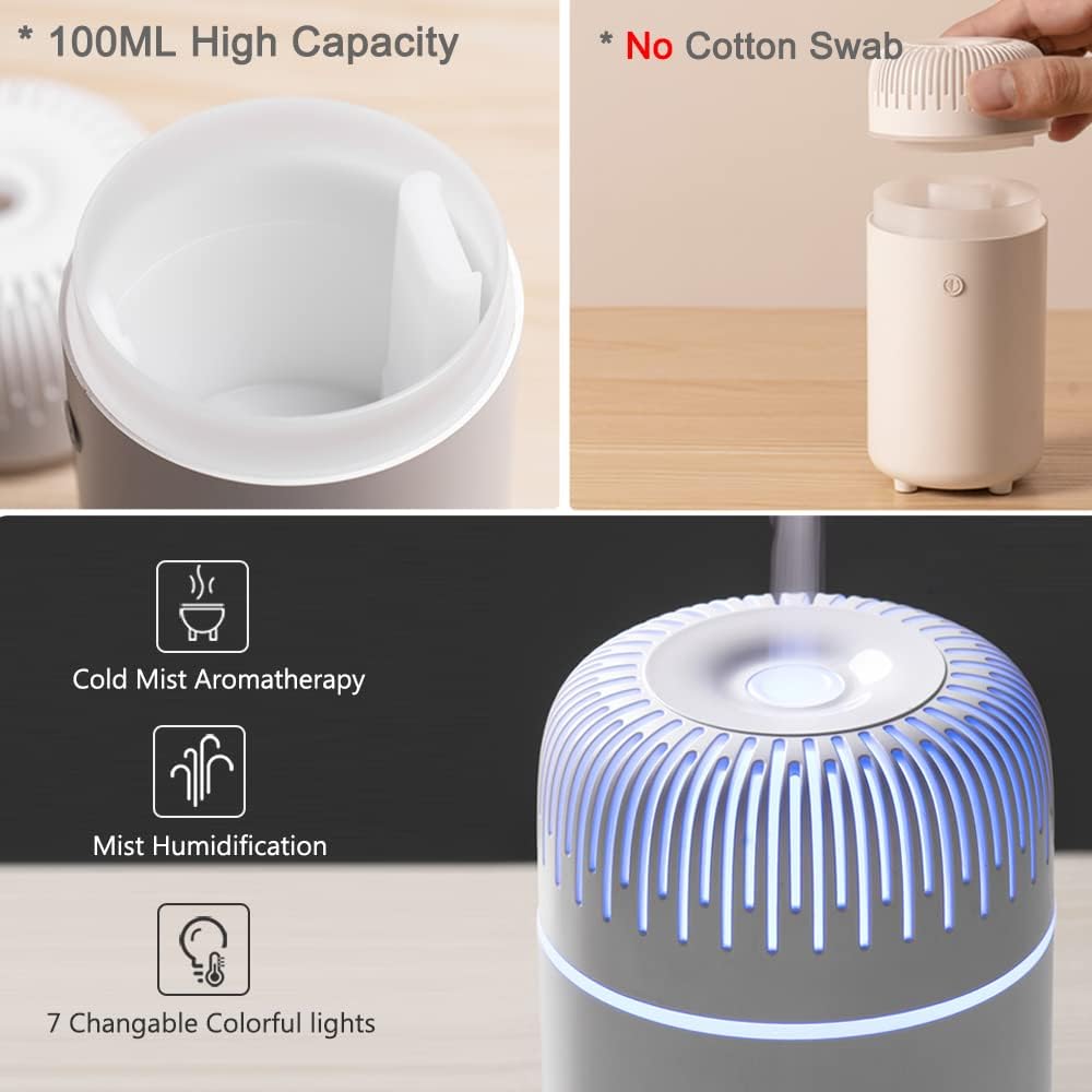Mini USB Car Diffuser Humidifier (Black)