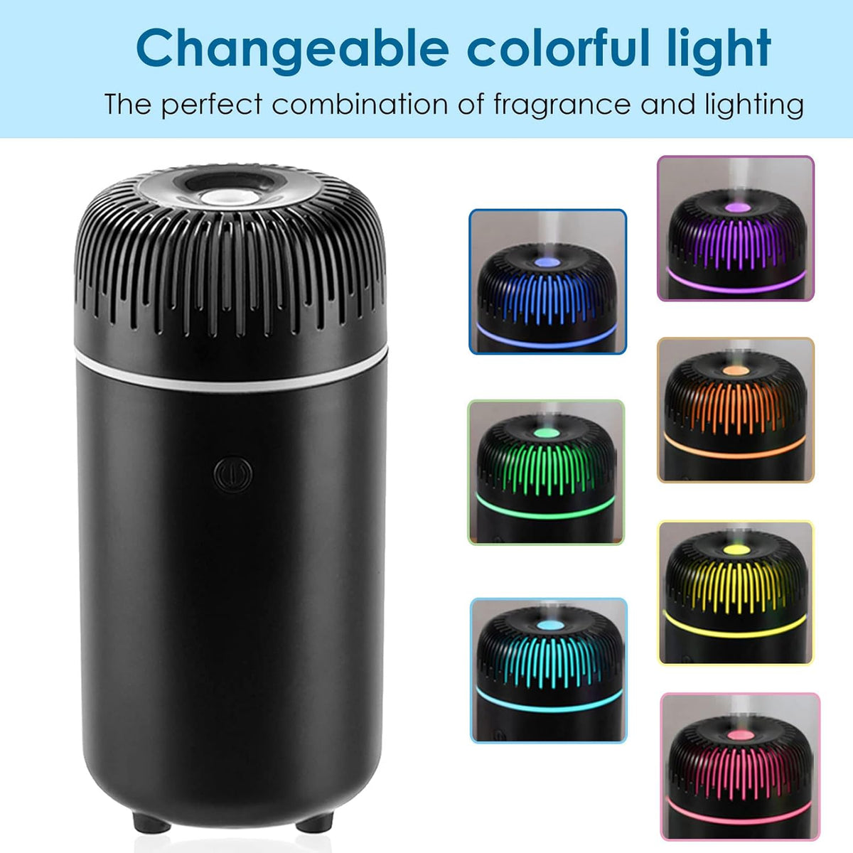 Mini USB Car Diffuser Humidifier (Black)