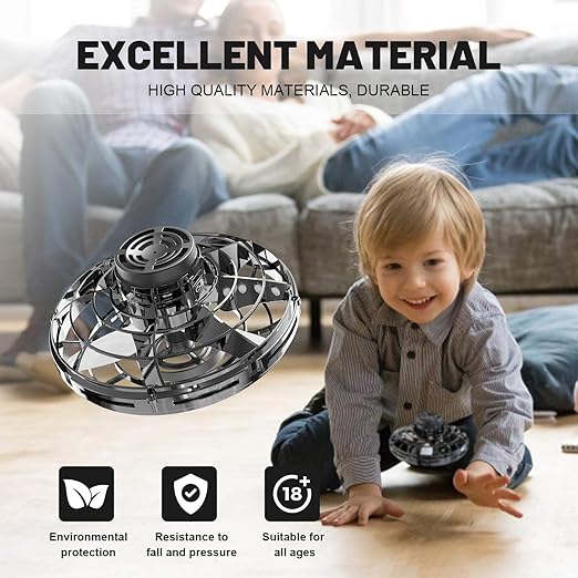 Flying Spinner Mini UFO Drone with LED Lights