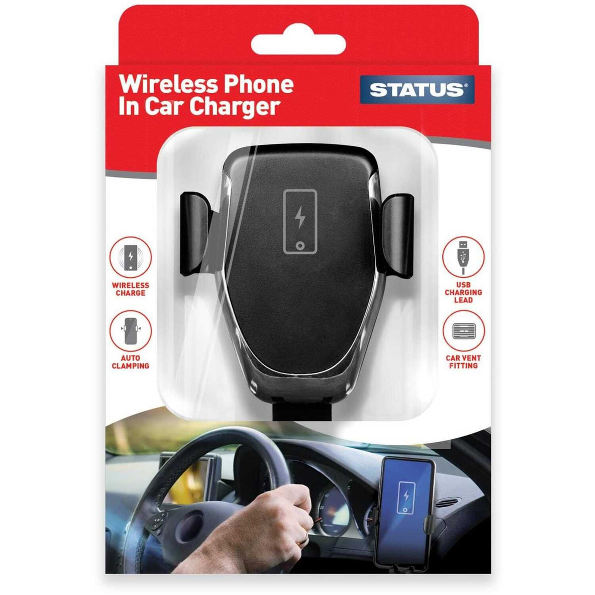 Auto-Clamping Wireless Car Charger - Hands-Free Convenience for Every Drive - ESOHNI