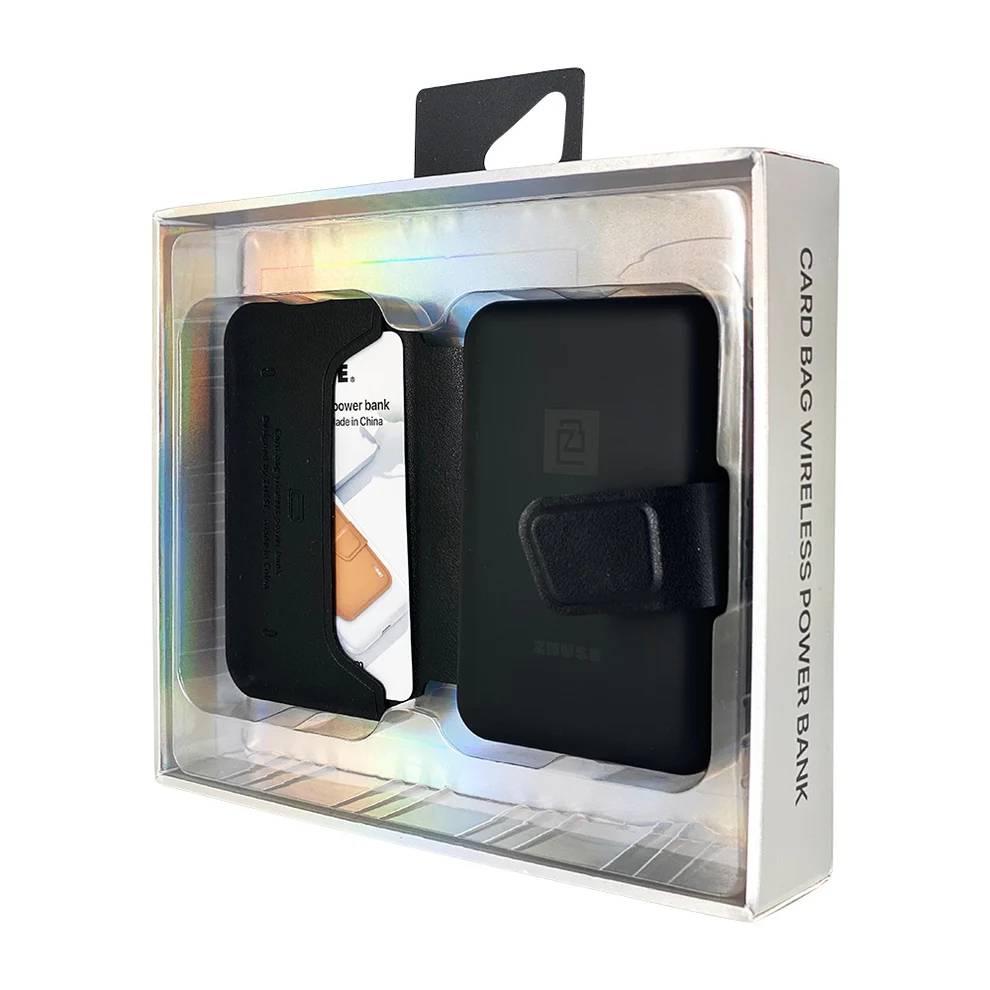 ZHUSE - Wireless Power Bank Card Holder: Charge and Organize in Style - ESOHNI