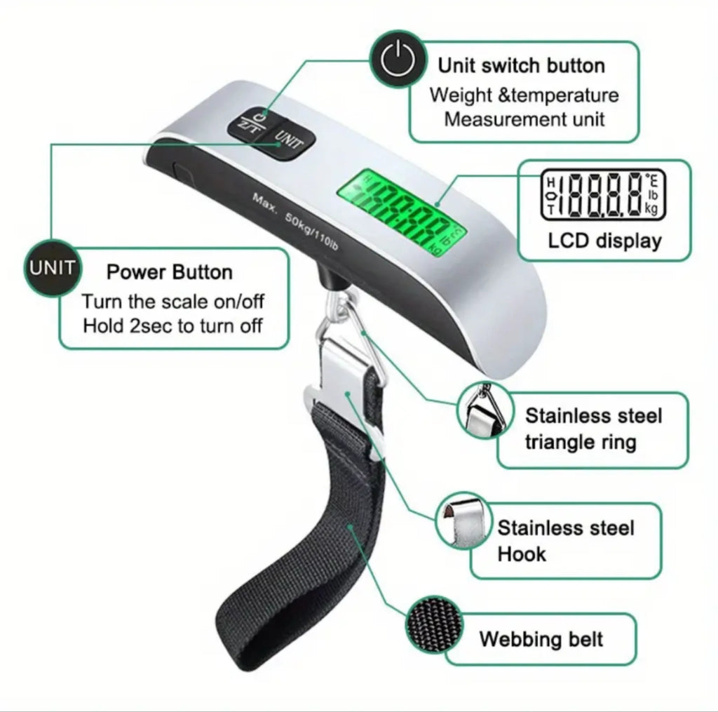 Portable Luggage Scale: Your Ultimate Travel Companion - ESOHNI