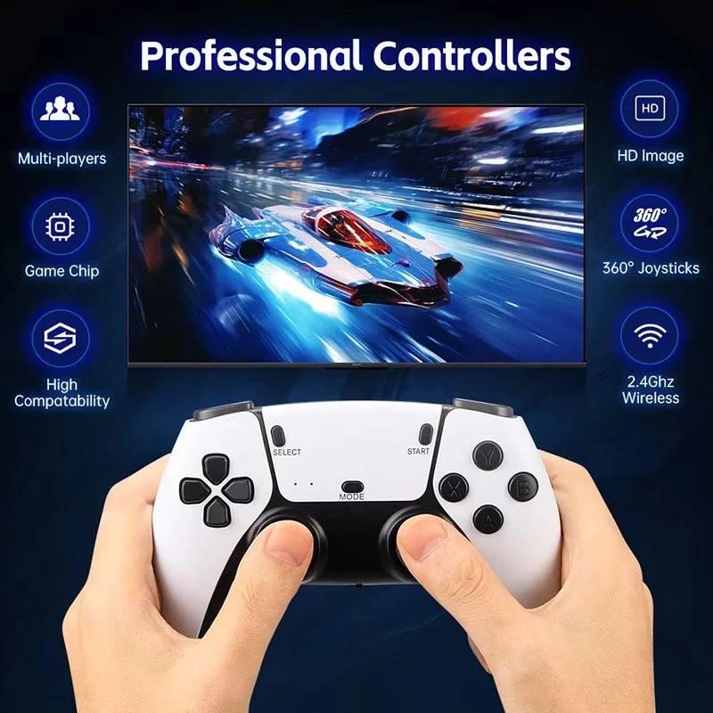 Experience Endless Fun with the M15 Plus 4K Wireless Game Console for Retro Gaming - ESOHNI