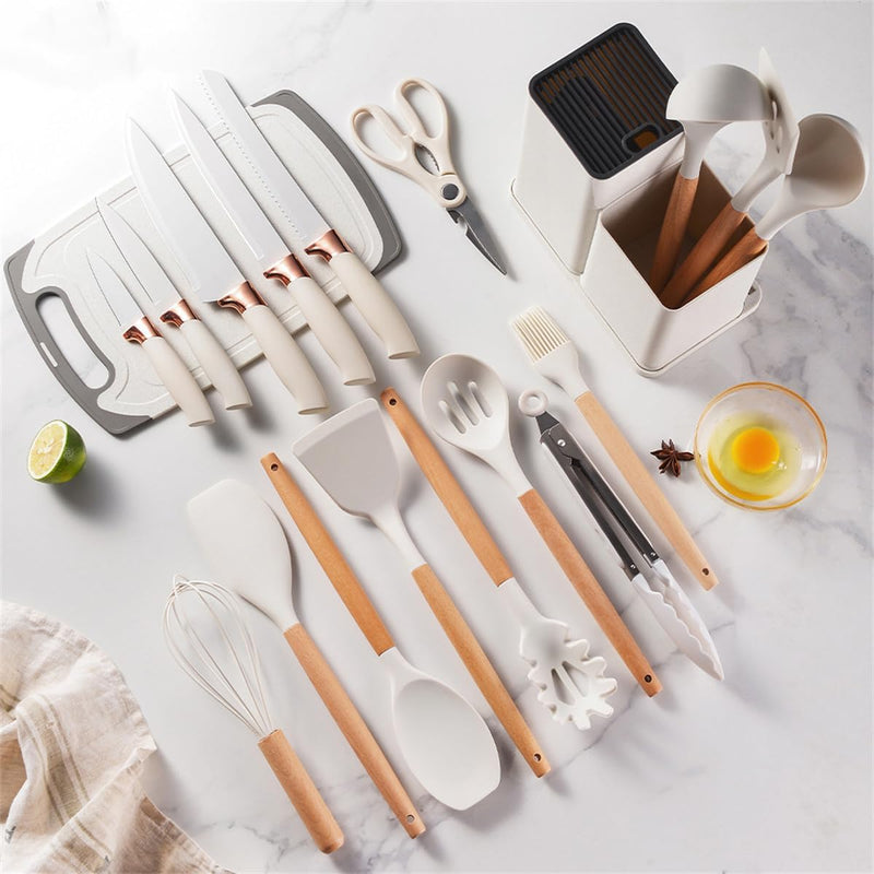 Ultimate 19-Piece Kitchen Set: Effortless Cooking Made Simple - ESOHNI