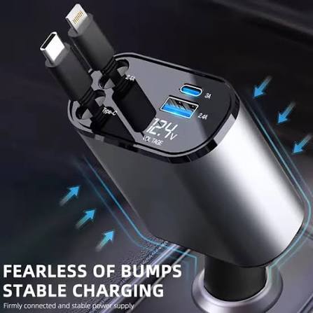 4 in 1 Retractable Charger