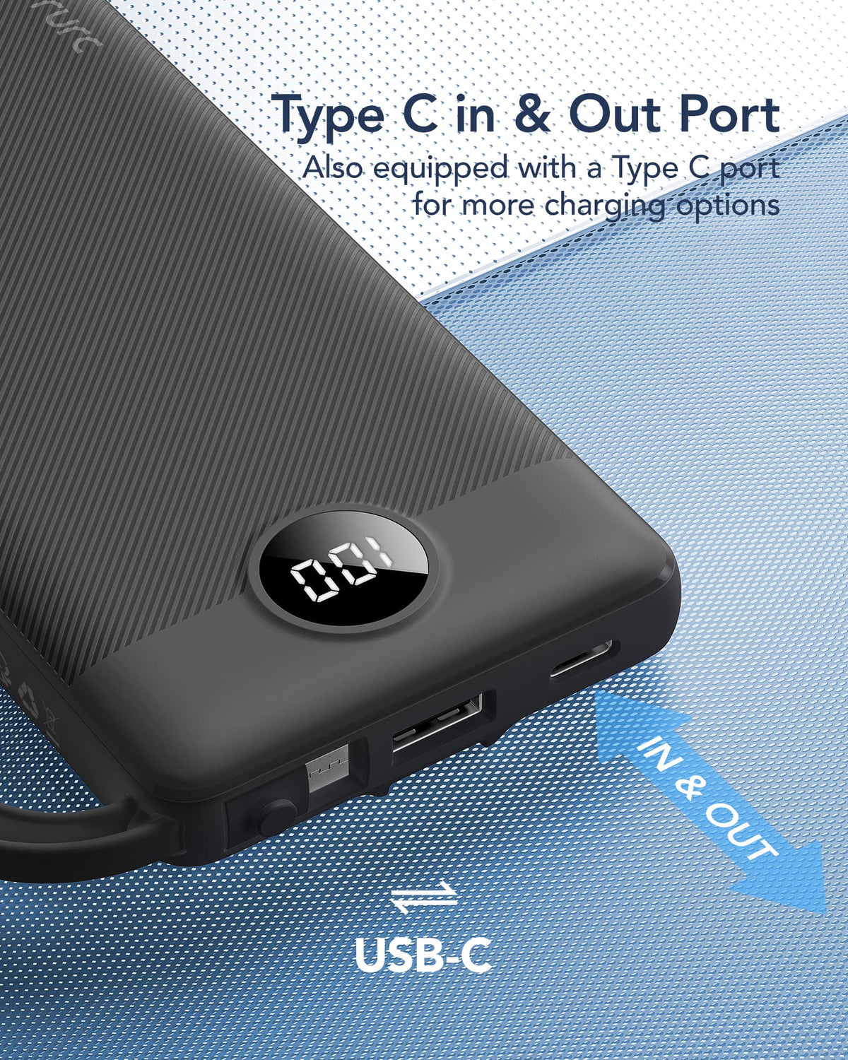 10000mAh Portable Power Bank
